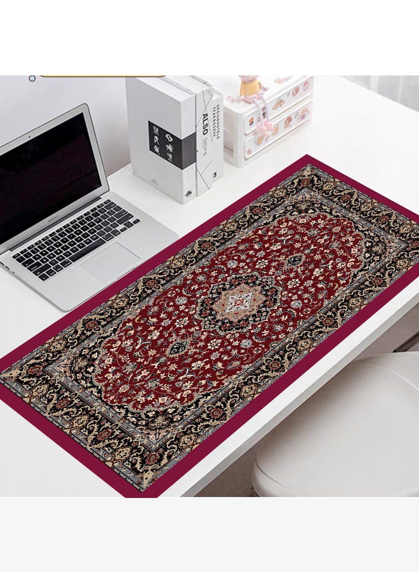 Compare Vintage PersianInspired Mouse Pad with NonSlip Base – Large 80x30 cm Gaming and Office Desk Mat at KSA Price
