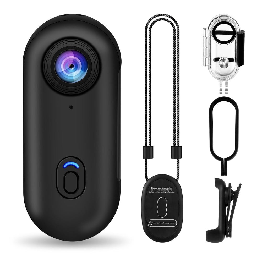 Compare 4K Thumb Action Camera for Cycling and Motorcycle Compact Body with Spring Clip Mount, Portable Handsfree POV Helmet Camera at KSA Price