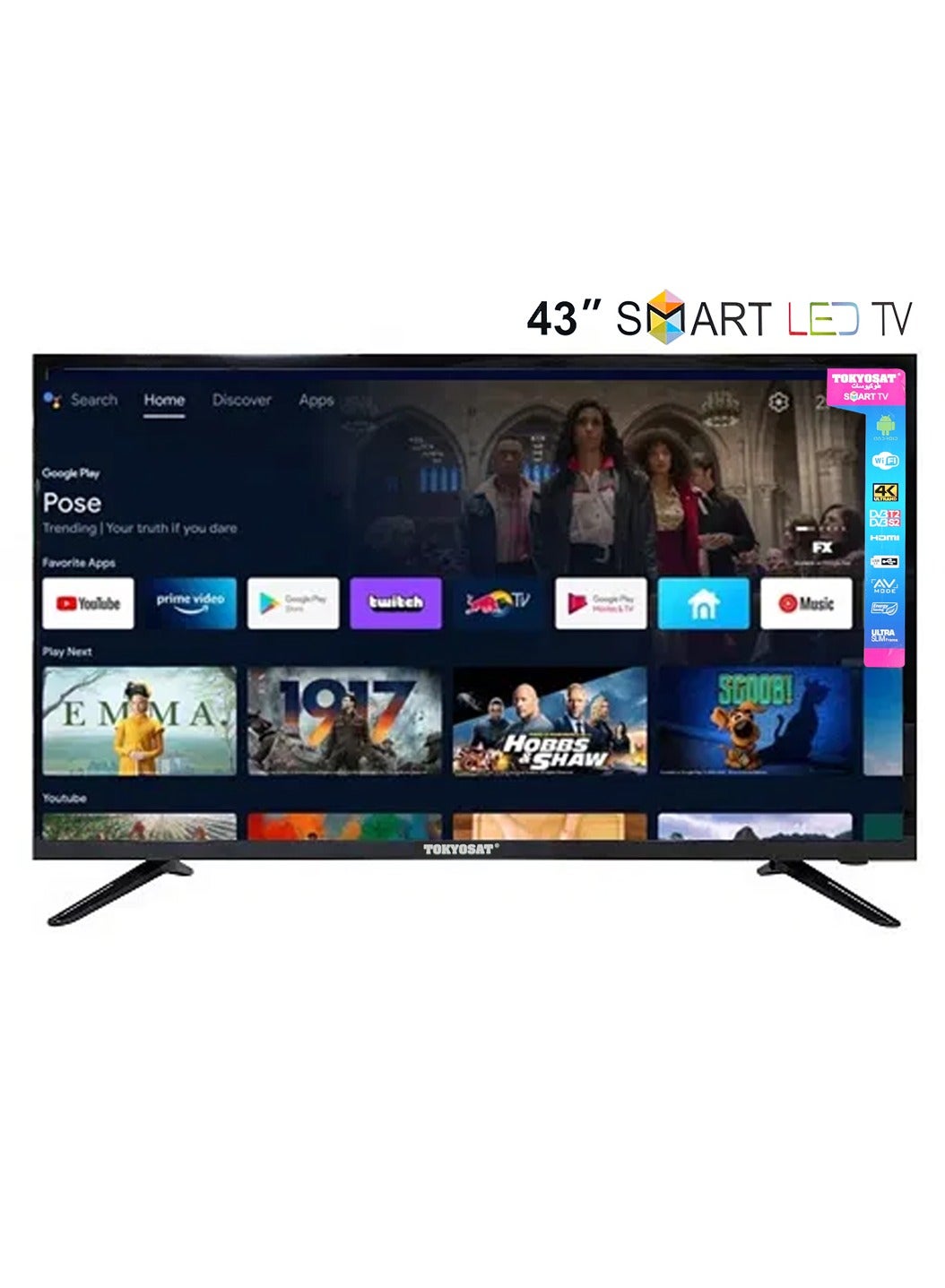 Compare TOKYOSAT 43 SMART LED TV at KSA Price