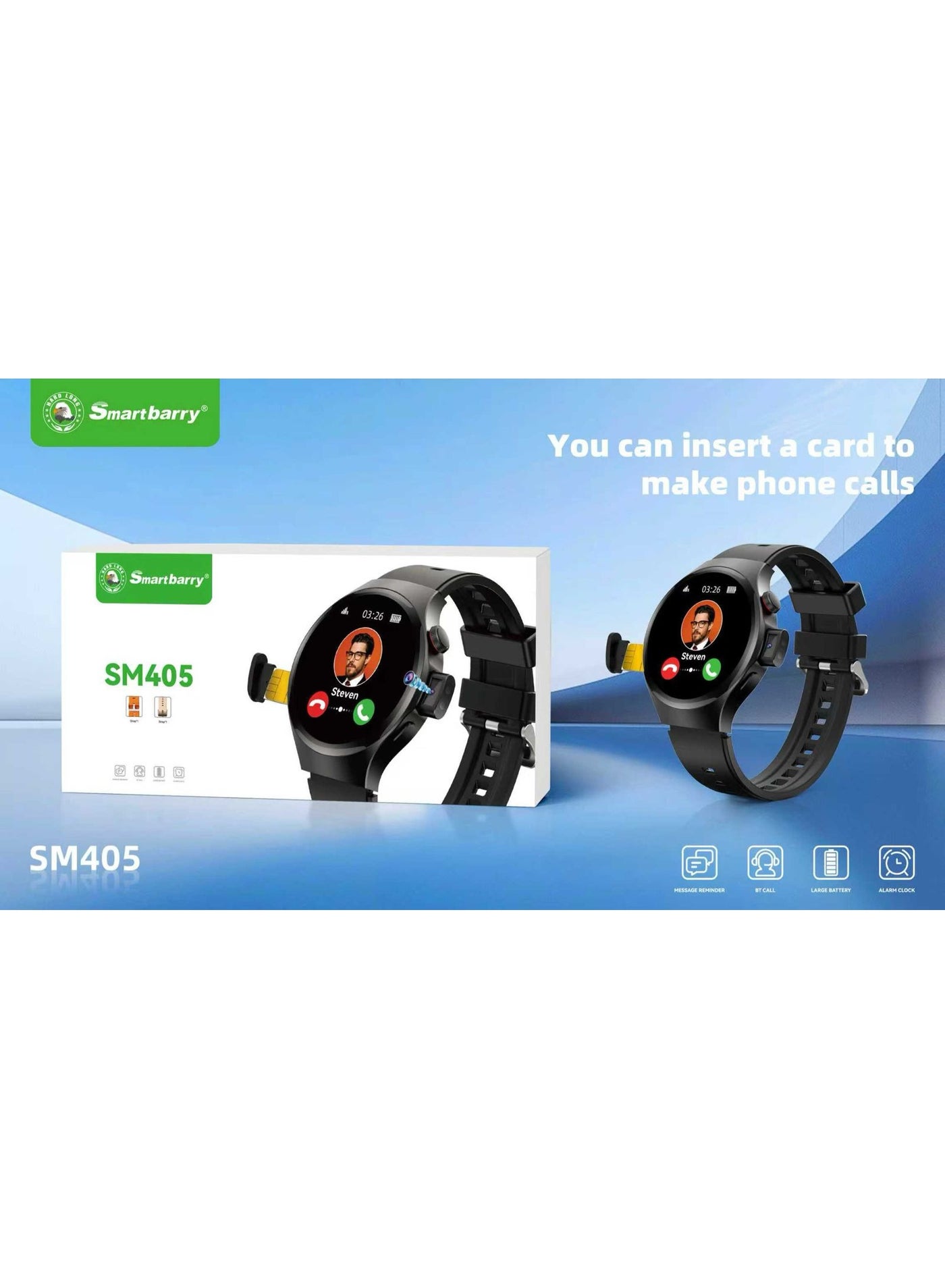 Compare SM405 4G Smartwatch HD Touchscreen Display, SIM Card Slot Make Calls at KSA Price