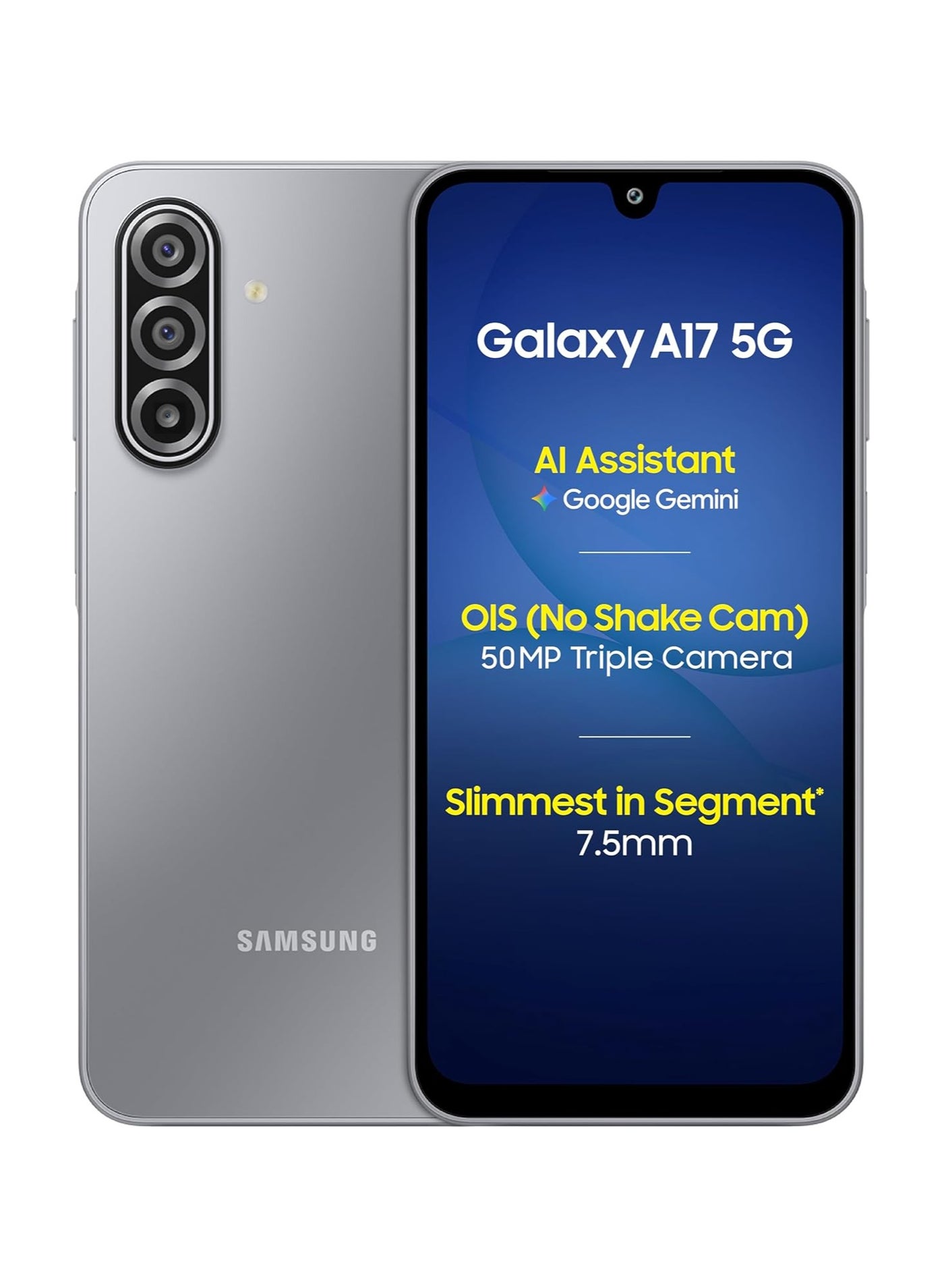 Compare Galaxy A17 5G Gray 8GB RAM  256?GB Storage Android Smartphone | 6x OS Upgrades, Large Display, 50MP OIS Camera | International Version at KSA Price