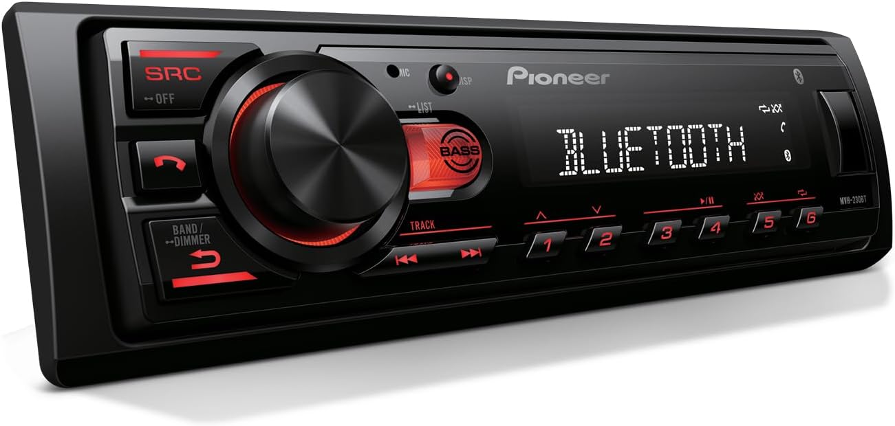 Pioneer MVHS230BT Bluetooth Car Stereo with USB…