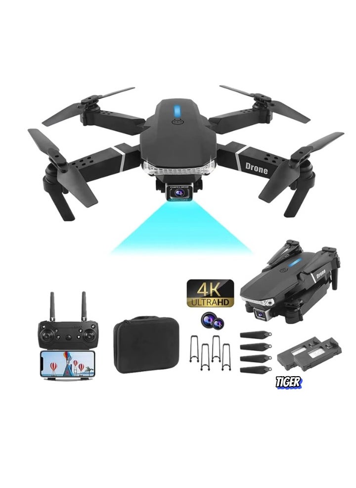 Compare Explore the Skies with the E88 Ayoo 4K QuadCopter – FPV Control, HD Camera, Foldable Design, and Long Battery Life – Perfect for Aerial Photography, Smooth Flight, and Outdoor Adventures – UAE Delivery at KSA Price