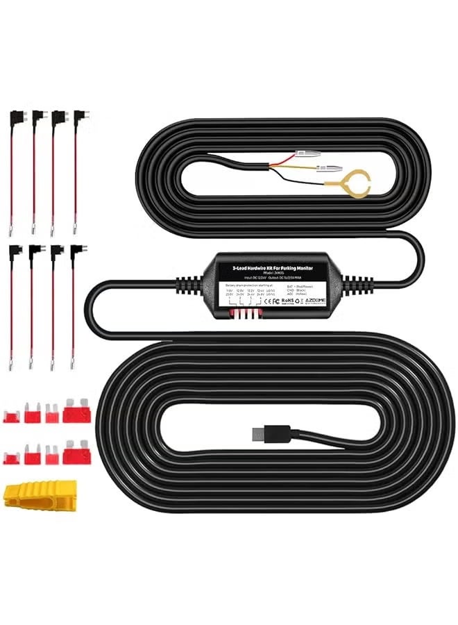 Compare HT03 Hardwire Kit, TypeC Port, For M300S M550 ProM550 MAXM560M58012ft Cable with Fuse, 24H Parking Monitor, 12V24V to 5V2.5A Dash Cam Power Supply at KSA Price