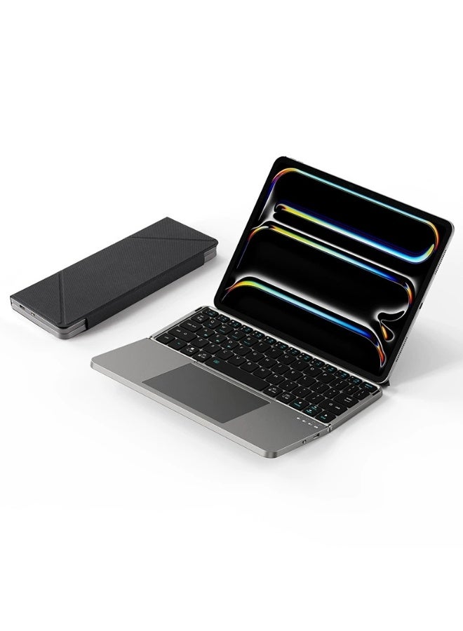 2-in-1 Foldable Bluetooth Keyboard with Touchpad &…