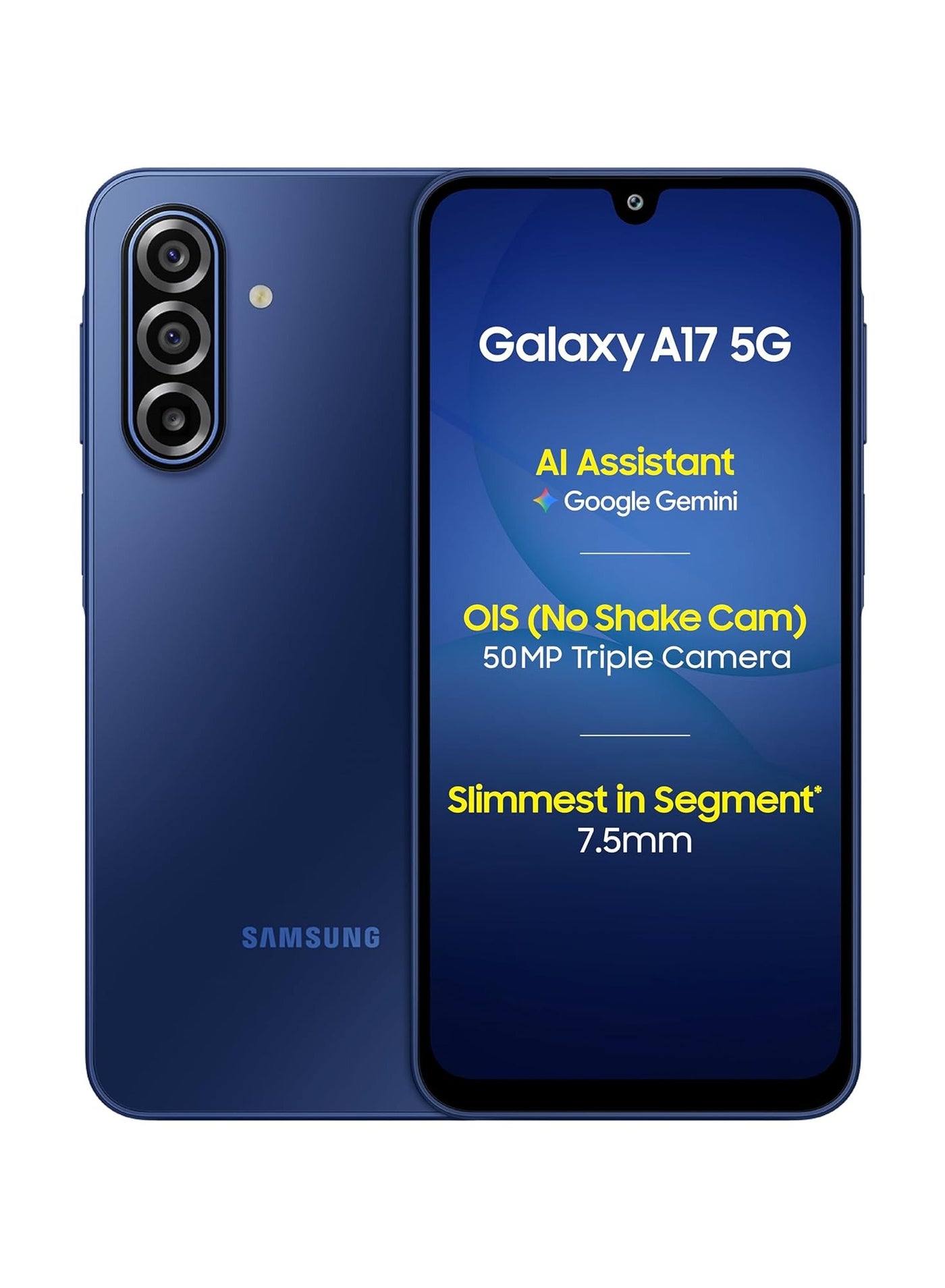 Samsung Galaxy A17 5G (Blue, 6GB RAM, 128GB…