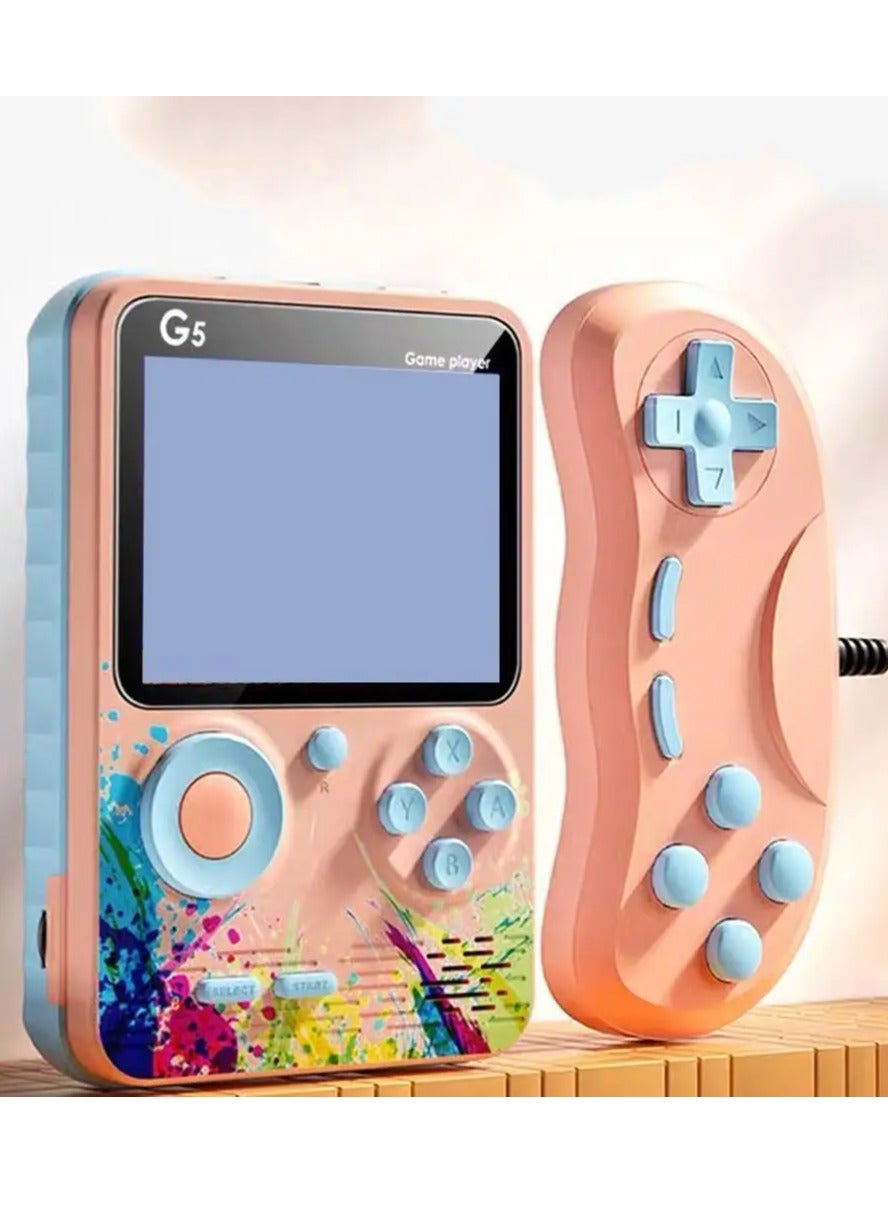 Retro Mini Handheld G5 Game Console Pink