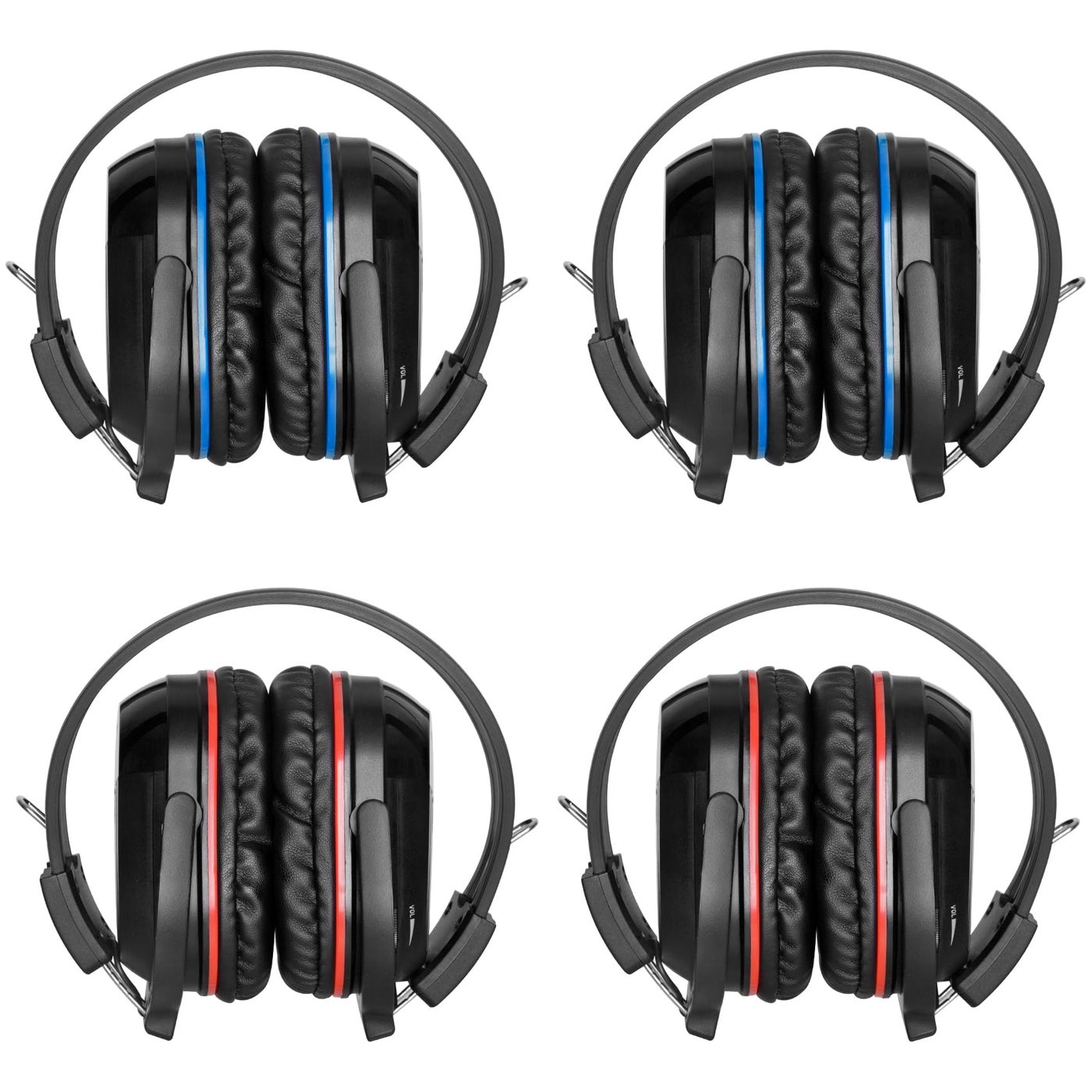 SIMOLIO 4 Pack IR Headphones for Car DVD…