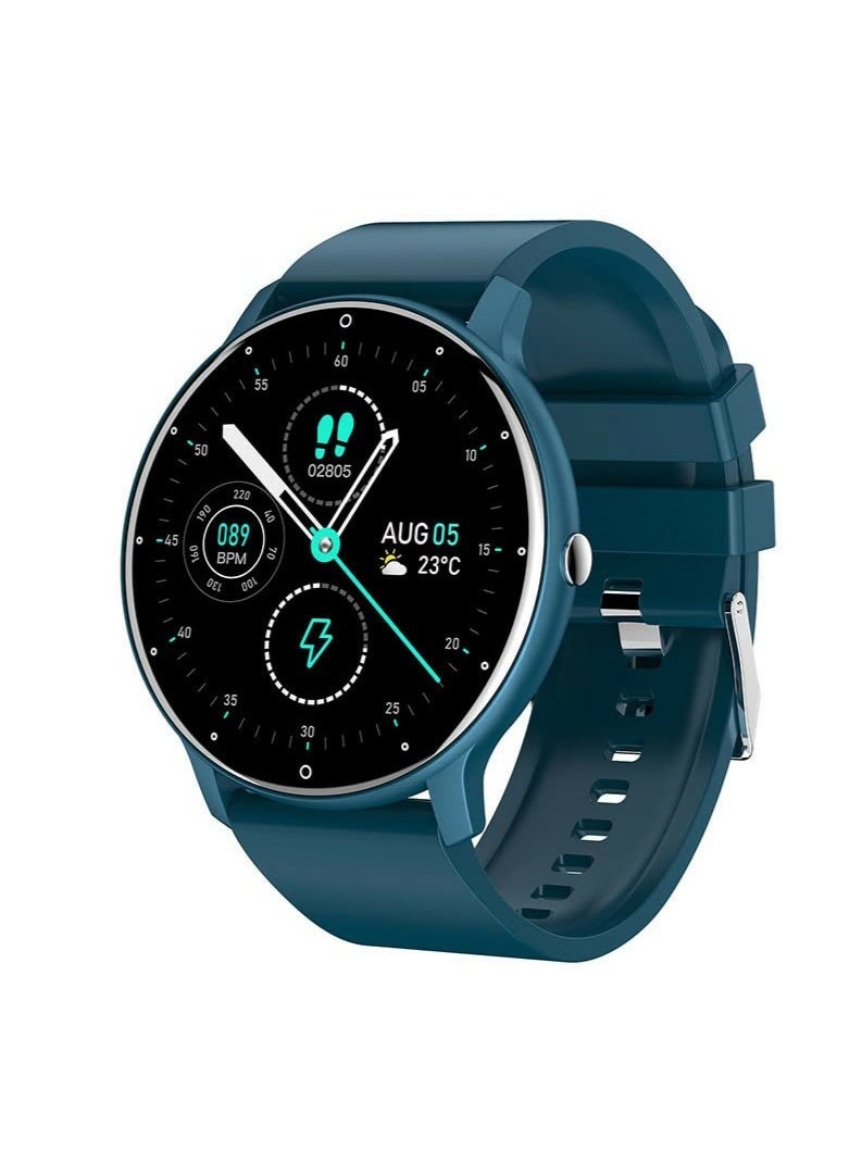 Compare Smart Watch for Men WomenAnswerMake Calls, 1.39 HD Fitness Tracker Watch with 30 Sport Modes, Heart RateSpO2Sleep Monitor, IP68 Waterproof Activity Tracker for iPhone & Android, Blue at KSA Price