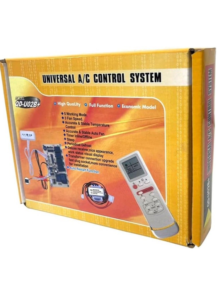Compare RACO Universal AC Control System, Air Conditioner PCB Board with AC Remote Control System, Single Sensor QDU02B+ at KSA Price