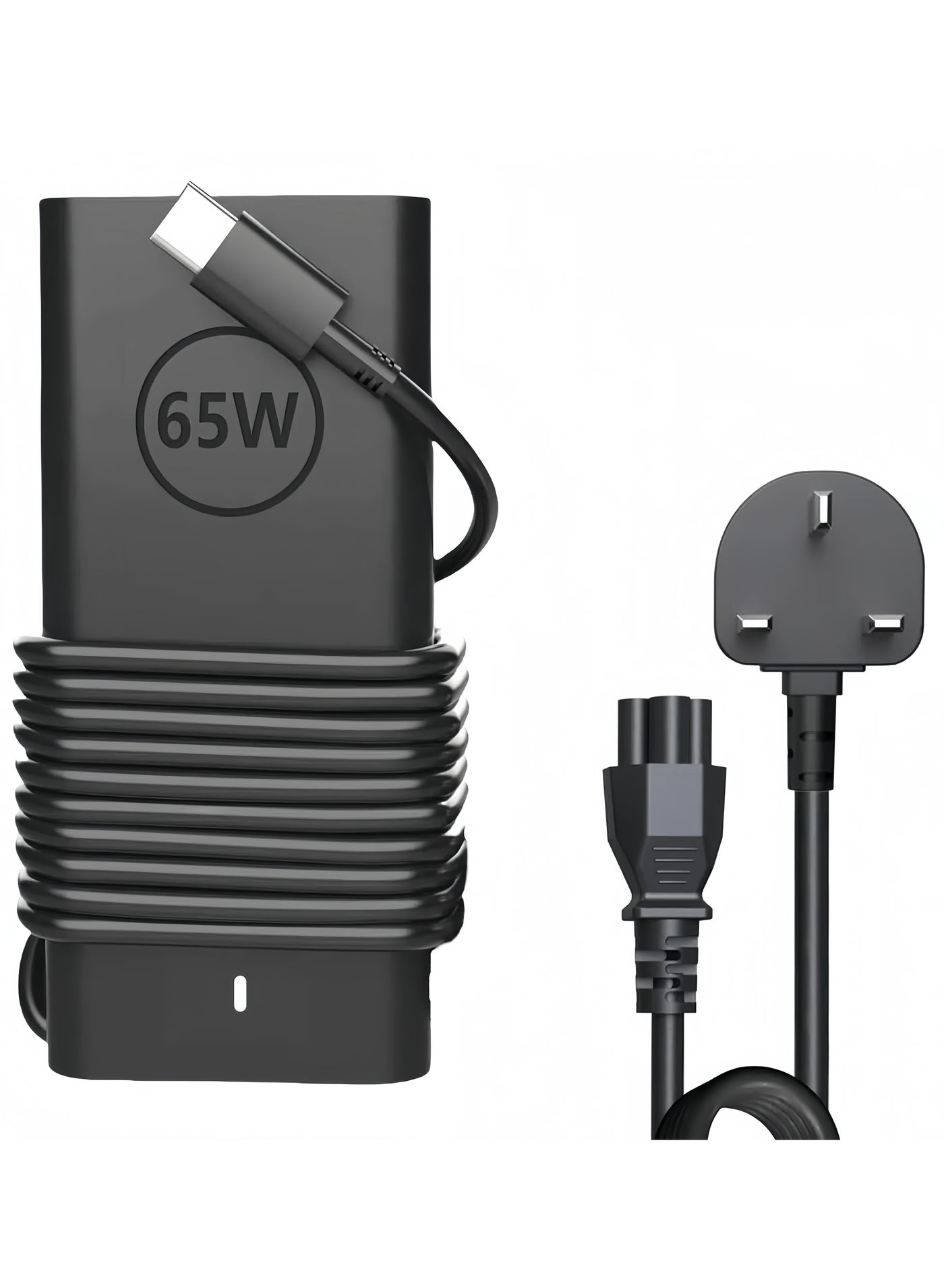 Compare 65W  45W Replacement USBC Laptop Charger for Dell – Slim Power Adapter Compatible with  Dell XPS, Inspiron, Latitude, Vostro, Chromebook – Fast Charging TypeC Adapter, Also Support Smartphones and Tablet, with Power Cord at KSA Price