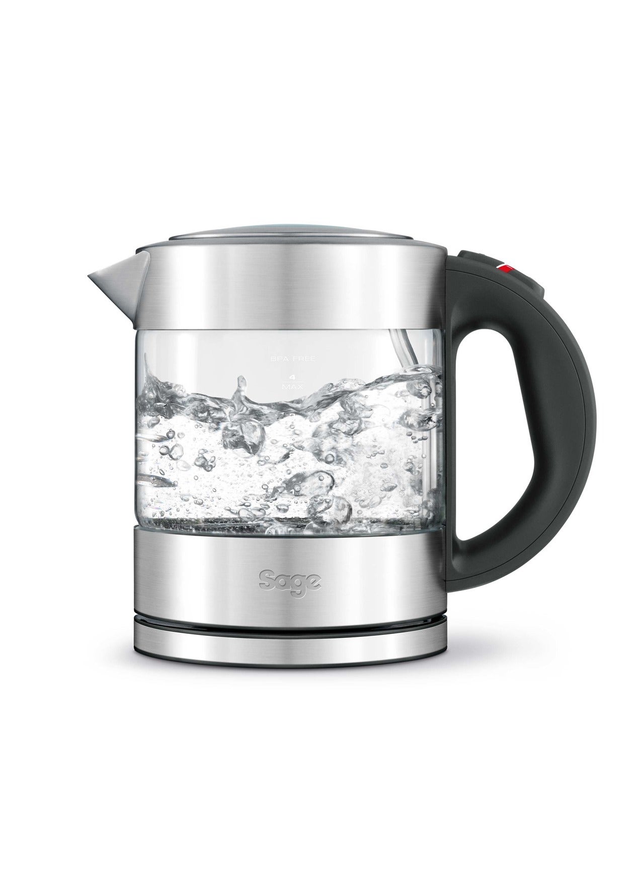 Compare The Compact Kettle Pure  1L Quiet and Cordless Kettle  Fast Boil, Brushed Stainless Steel  UAE Version, 2 Year Manufacturer Warranty at KSA Price