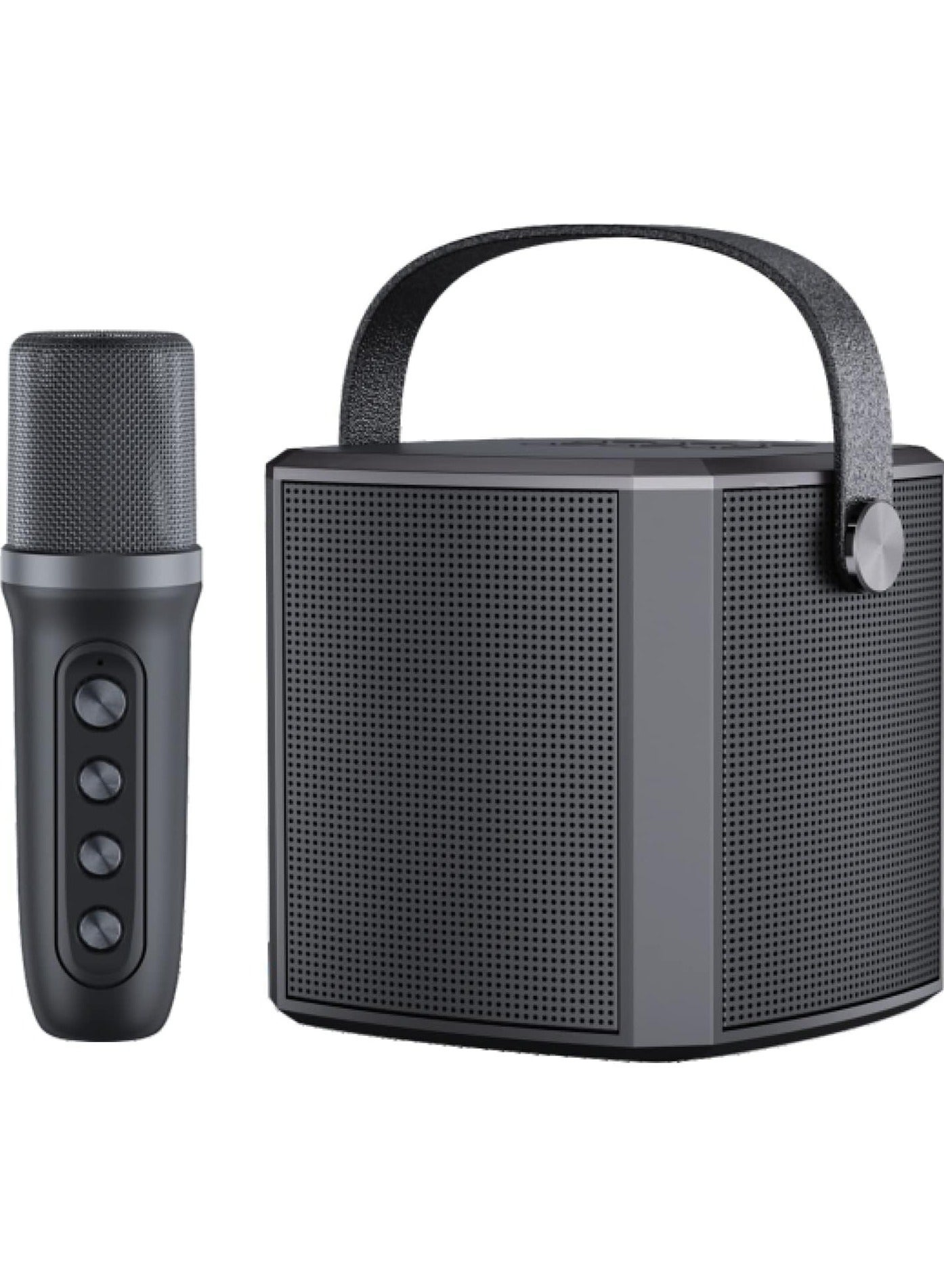 Compare YS102 Bluetooth Speaker Small Family Outdoor KTV Karaoke Microphone Professional Children’s Singing Speaker USB TF AUX Bluetooth Connectivity Rechargeable Vocal Adjust Black at KSA Price