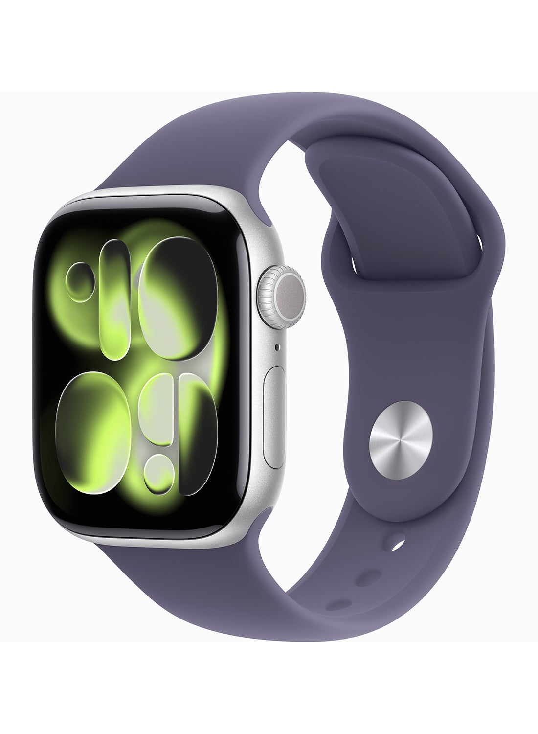 Compare Watch Series 11 GPS + Cellular 42mm Middle East Version Silver Aluminium Case With Purple Fog Sport Band  SM at KSA Price