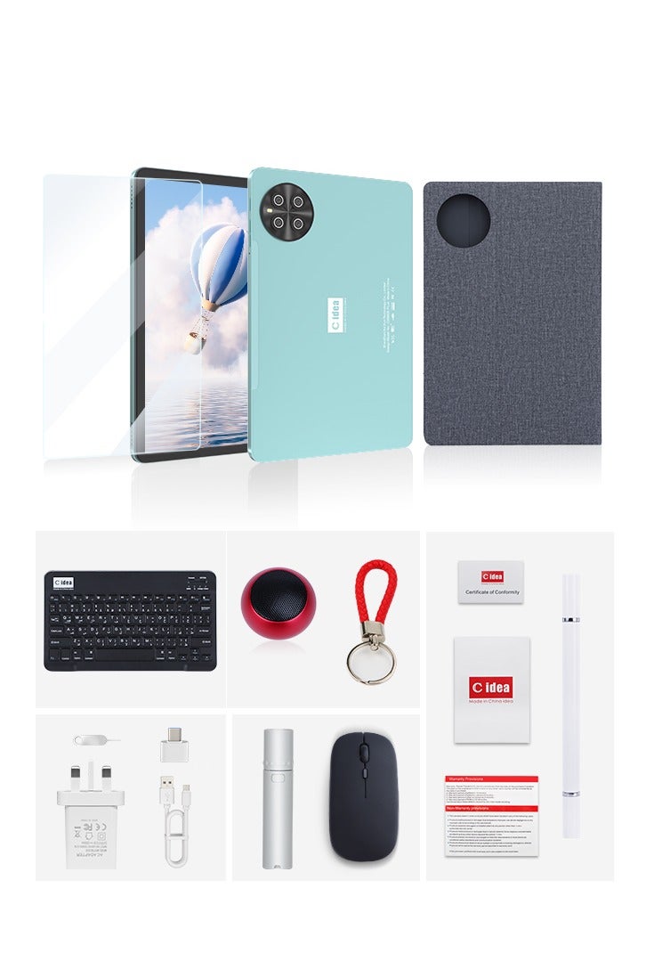 Compare C idea 10.1 Inches Tablet, 5G Newest Android Tablet RAM 8GB ROM 1TB with Dual SIM,10000mAh Battery With Bluetooth Keyboard, Mouse and Pen CM8800plusblue at KSA Price