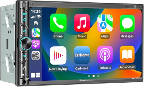 SJoyBring Double Din Car Stereo Wireless Apple…