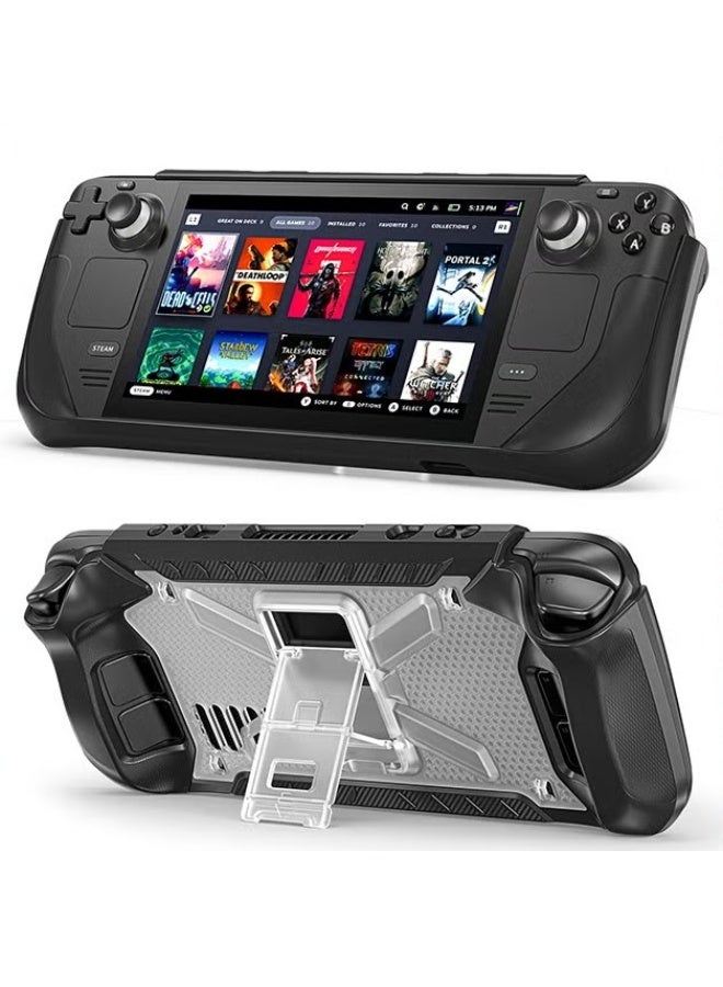 Kickstand Case for Steam Deck Black,Full Protection…