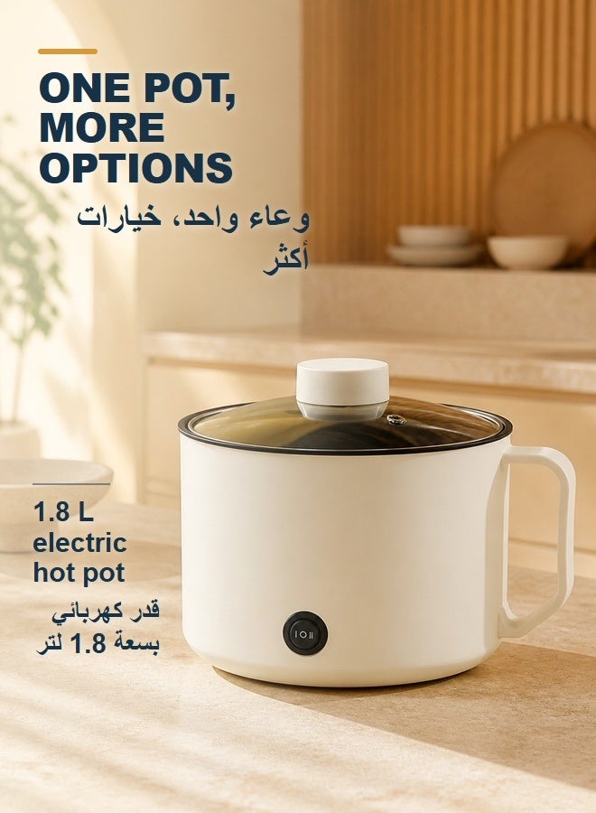 Hot Pot Electric, 1.8L, Portable Mini Electric…