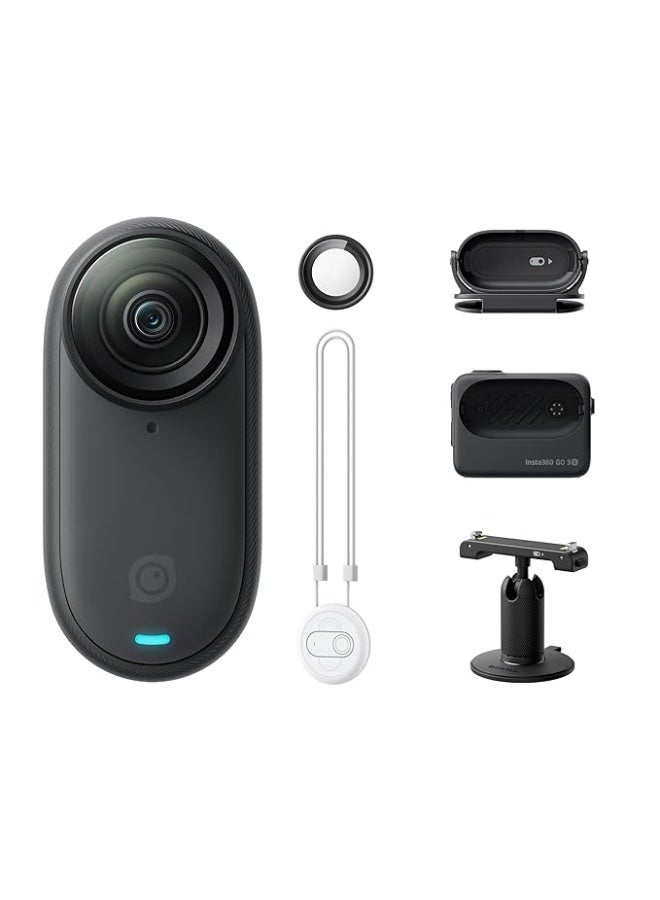 Compare insta360 GO 3S 128GB BlackSmall & Lightweight Action Camera, Portable & Versatile, HandsFree POV, Mount Anywhere, Multifunctional Action Pod, Waterproof, for Travel, Sports, Vlog, Digital Zoom at KSA Price