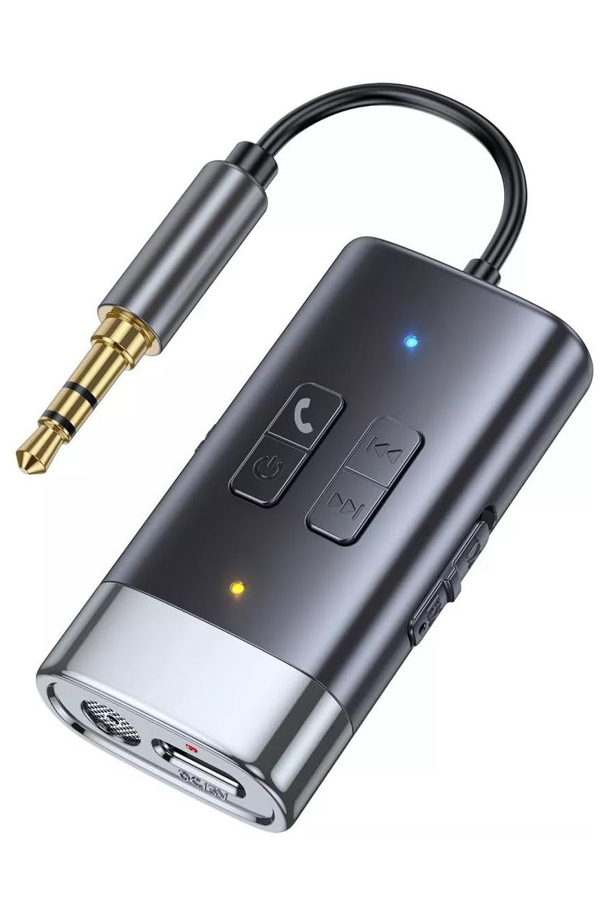 Compare Car Bluetooth Audio Receiver and MP3 Player – Wireless HandsFree Call Adapter with Stereo Output Memory Card Slot – Ideal for Car and Home Use – Plug and Play Wireless Music Streaming Device at KSA Price