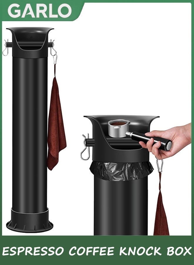 Compare Espresso Coffee Knock Box for Coffee Grounds Disposal, Coffee Grind Collection Dump Bin with Garbage Bags,Commercial Knockbox for Recycle Trash Can, Barista Essential for Cafes Shop Office Home at KSA Price