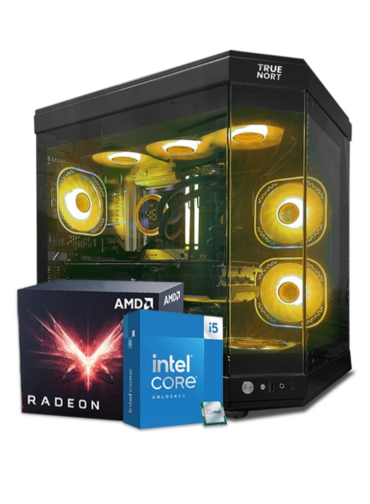 Compare Exonova Gaming PC, Intel Core i512400F H510  RX580S 8GB RAM  256GB SSD +1TB HDD TrueNort  RGB Black Case Windows 11 Pro at KSA Price