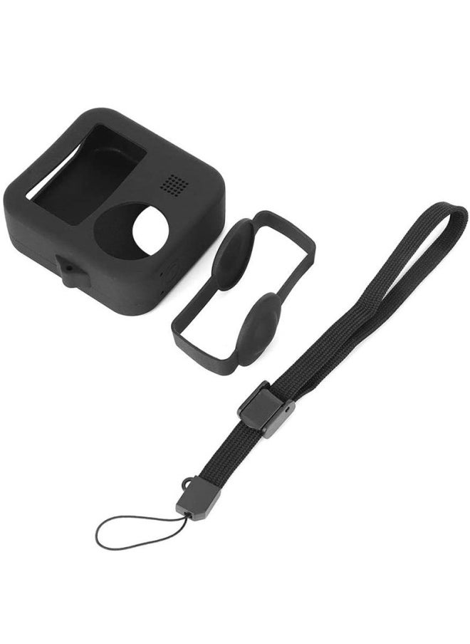 Compare Silicone Protective Cover GoPro MAX 360degree Panoramic Sports Camera Accessories Antidrop Lens Cover Protective ShellColor:Black at KSA Price