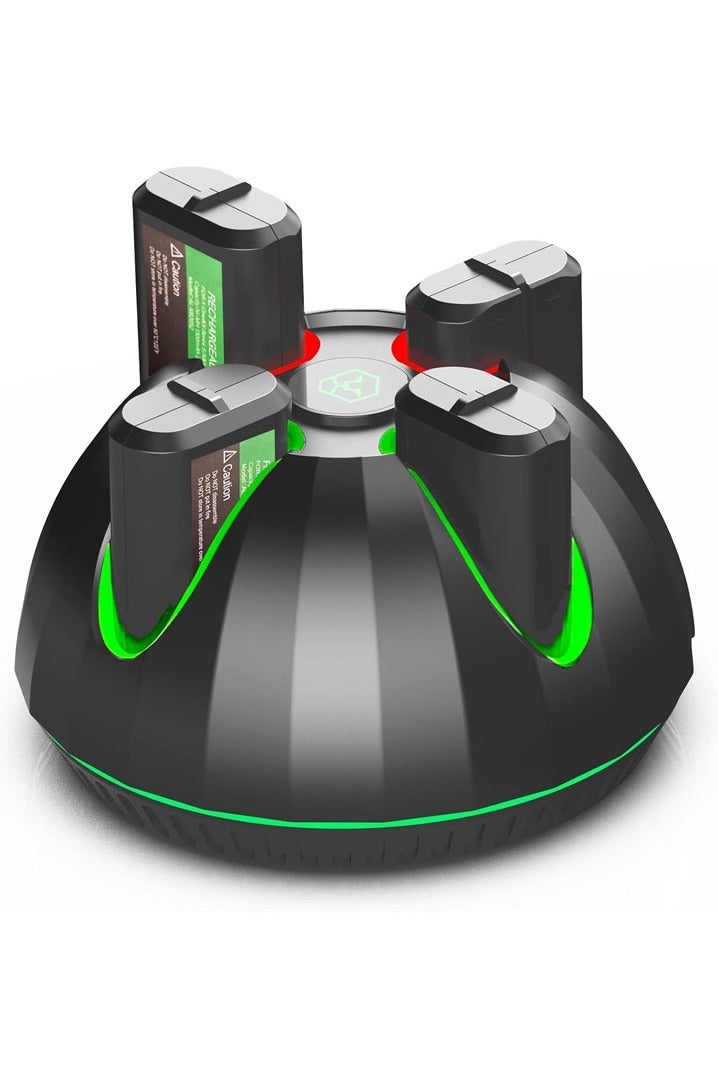 Compare Controller Battery Packs for Xbox 4 x 1300mAh, Compatible with Xbox Series XXbox Series SXbox OneXbox One SXElite Controller, Rechargeable Battery kit with 4Slot Station & TypeC Cable at KSA Price
