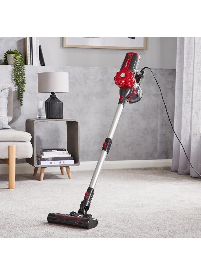 Compare GEEPAS Upright Vacuum Cleaner | 2in1 Corded Stick & Handheld Vacuum 240V for Carpet Hard Floor | Bagless HEPA Filter Lightweight Wall Mounted Cyclonic Suction 5m Power Cord | 600W Red 600 W GVC19040UK red at KSA Price