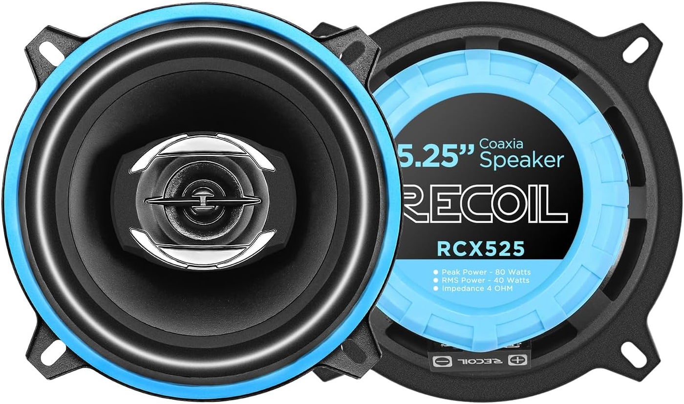 RECOIL RCX525 Echo Series 5.25-Inch Car Audio Coaxial…