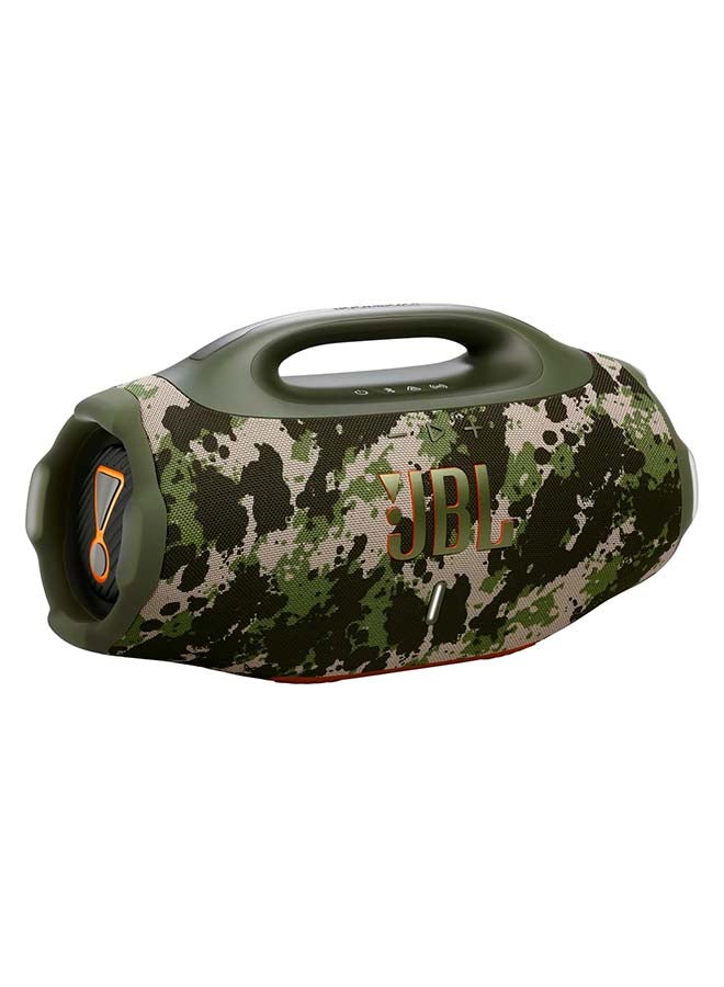 Compare Boombox 4 – Most Powerful Portable Waterproof Speaker with Massive JBL Pro Sound, AI Sound Boost, Up to 34 Hours Playtime, IP68 Waterproof & Dustproof, Auracast™ MultiSpeaker Connection, Squad at KSA Price