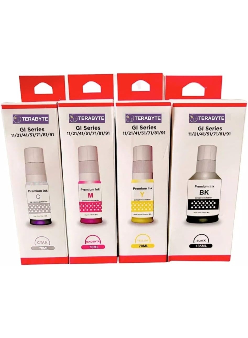 Compare GI41 G3470 G4470 Color Ink Set GI41 Compatible With Cann Pixme Printers  Pixma G2420 G2430 G2460 G2470 G3420 G3430 G3460 G3470 G4470 at KSA Price