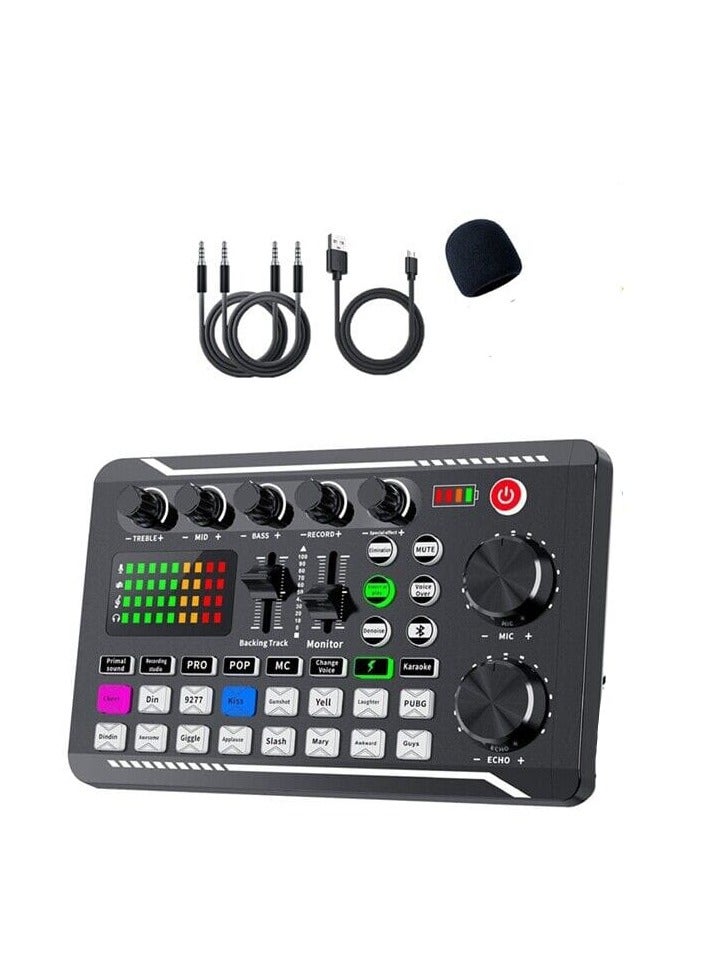 Compare Sound Card Audio Mixer Podcast Voice Changer for Sound Effects at KSA Price