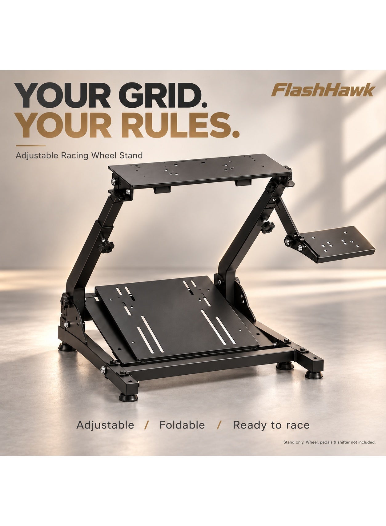 Racing Wheel Stand, Foldable & Height Adjustable Steering…