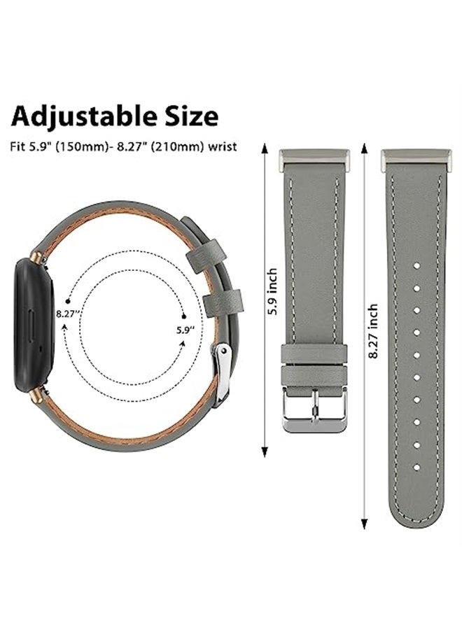 Leather Bands Compatible with Fitbit Versa 4 Bands/Fitbit…