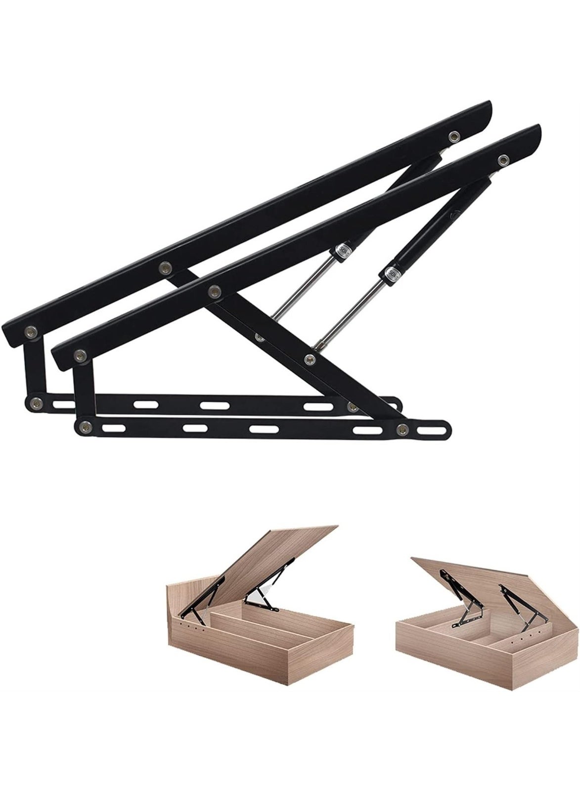 Compare 2 Pcs Gas Strut Lift,Support Hydraulic Gas,BedTatami Lift Gas Spring Strut Damper Hinge,Automatic Lid Stay Support Kitchen Cabinet Cupboard Door Toy Box Hydraulic Spring,Soft Opening H at KSA Price