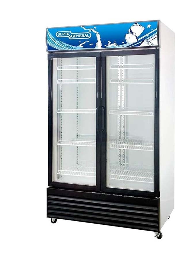 Compare 1200 Liters Double Layered Glass French Door Chiller, 10 Adjustable Shelves, Lock and Key, Fan Cooling System  1200 L 220 W SGSC1218IF WhiteBlack at KSA Price