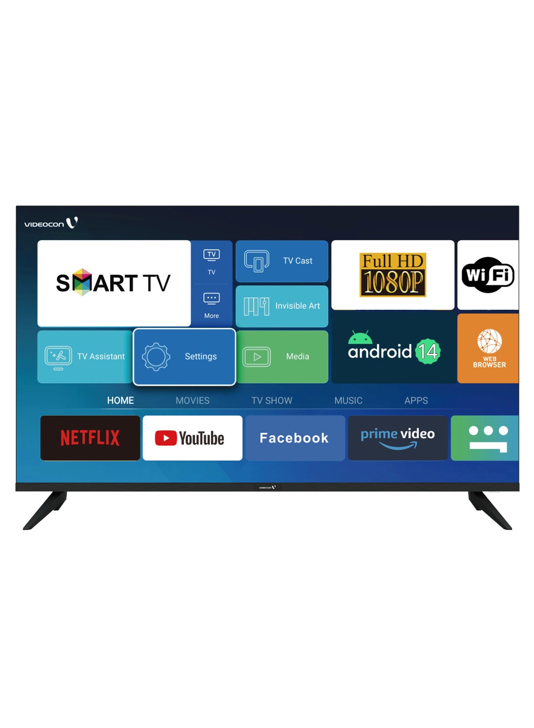 40 Inch Edgeless Android 14 Full HD Smart…