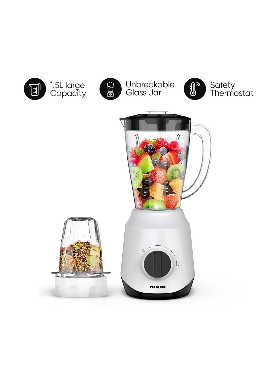 2-In-1 Blender,Unbreakable Pc Jar & 1…