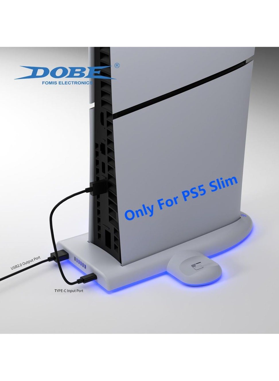 PS5 Slim Stand and Cooling Station with RGB…