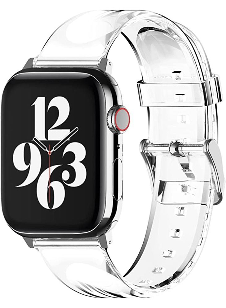 Compare Clear Band for Apple Watch Series 87 41mm, Series 6SE54 40mm and 321 38mm  Clear at KSA Price