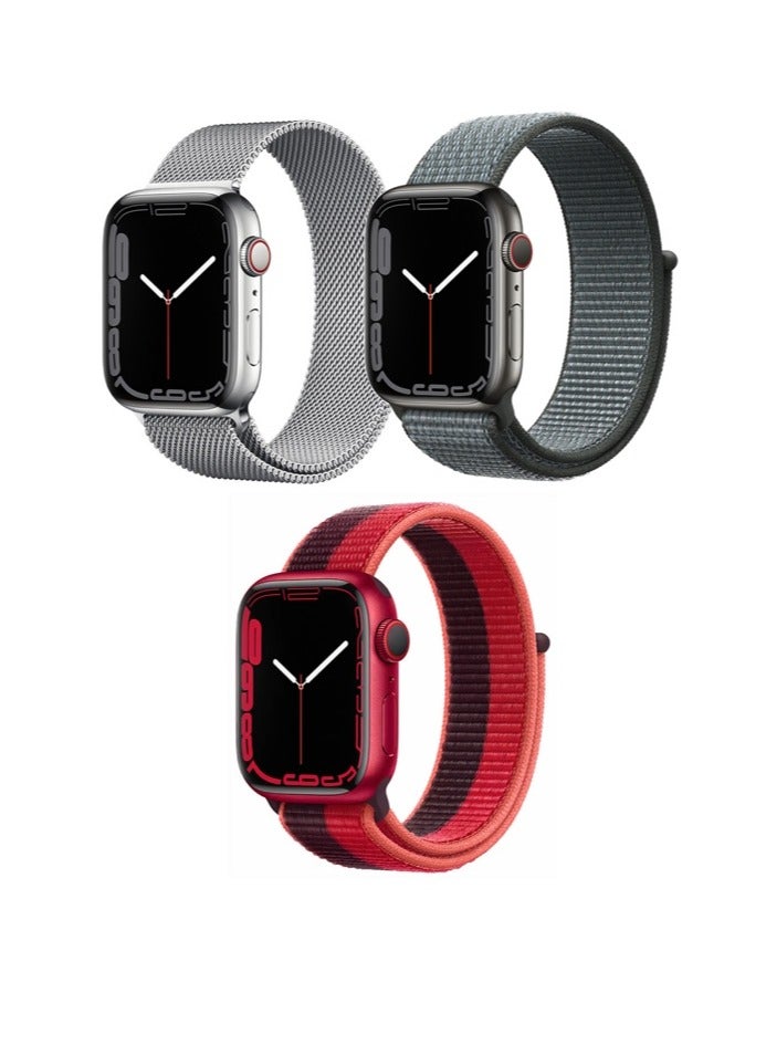 Compare 3pcs Apple Watch Strap 42414038mm Replacement for Apple Watch Series 10987654SE at KSA Price
