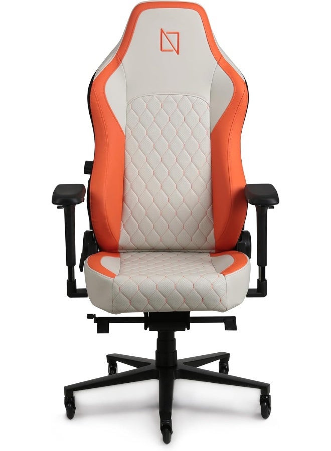 Compare Premium Ergonomic Gaming Chair with Memory Foam Pillows, Magnetic Headrest & Integrated Lumbar Support System at KSA Price
