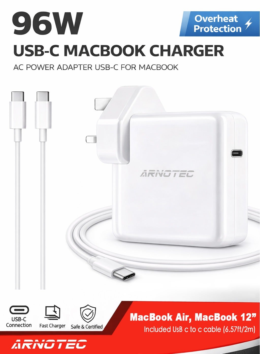 96W USB-C Fast Charger Replacement Type C Power…