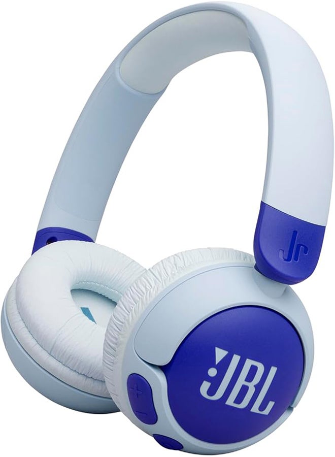 Compare Junior 320 BT Wireless OnEar Bluetooth Headphones with Builtin Microphone for Kids, 50 Hours Playback, Safe Sound, Low Volume, Easy Operation and Sticker Set  JBLJR320BTBLU Blue at KSA Price