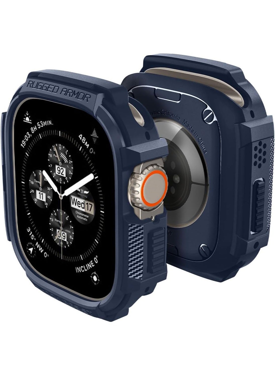 Compare Rugged Armor Apple Watch Ultra 4321 Case Durable TPU Cover 49mm  Navy Blue at KSA Price