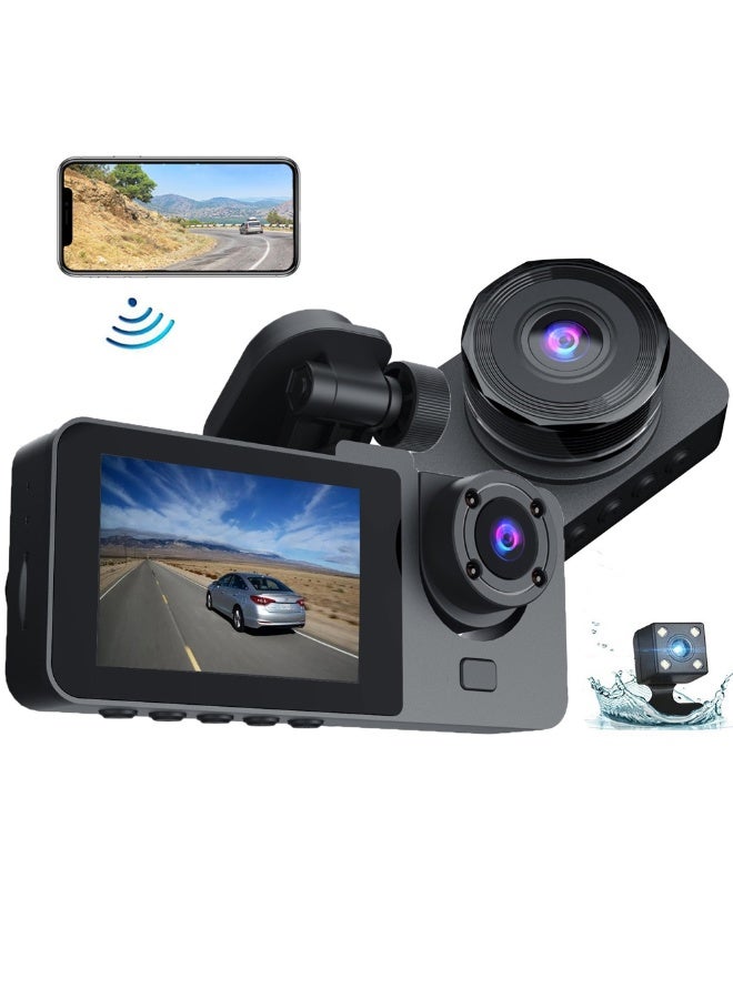 Compare Vehicle BlackBOX DVR Dual Lens Dash Cam – Full HD 1080p Car Security Camera with Night Vision & WideAngle Recording at KSA Price