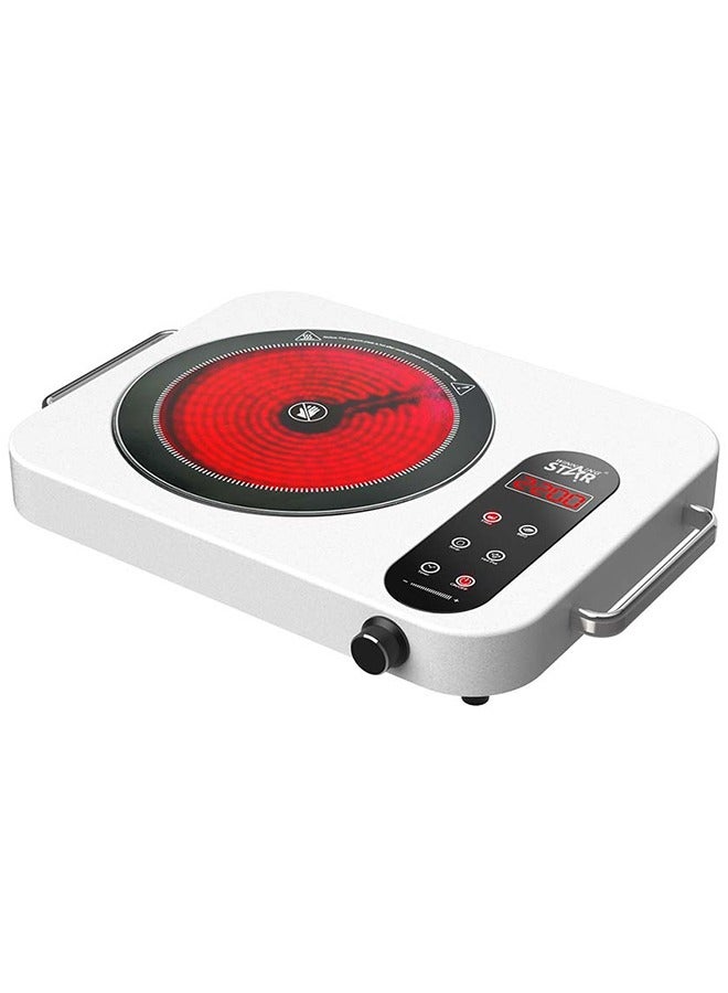 Compare 2200W Induction Cooker ,Induction Stove,  Single Infrared Cooker with Temperature Controls, Power Indicator Lights, Easy to Clean at KSA Price