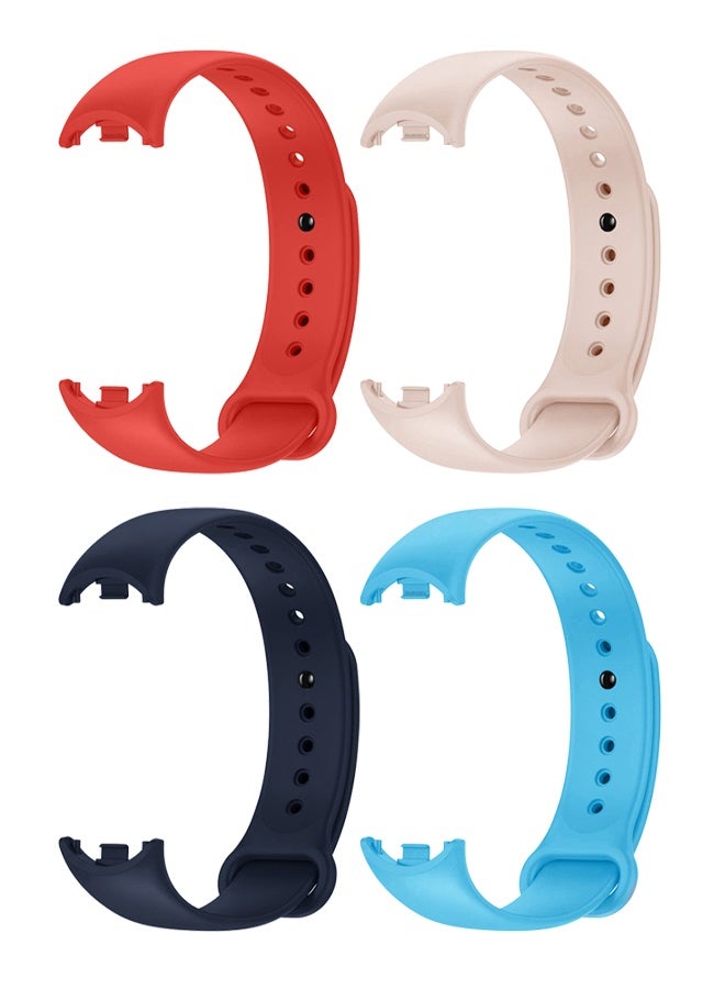 Compare 4 Pack For Xiaomi Smart Band 89 Watch Bands Adjustable Comfortable Sport Replacement Strap for Xiaomi Mi Band 89 Wristband Bracelet Band for Women Men Multicolour Multicolour3 at KSA Price