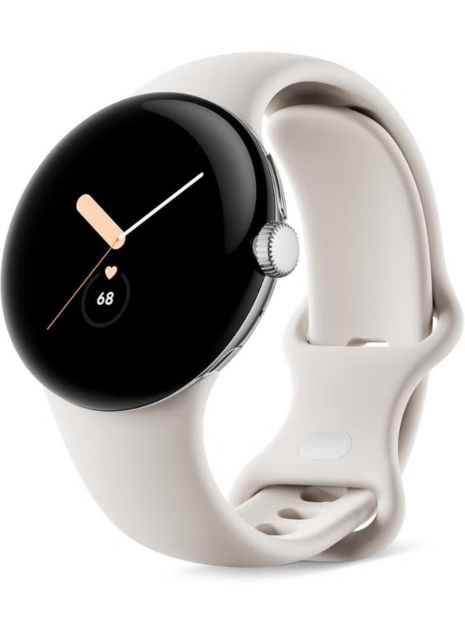 Google Pixel LTE Watch, Polished Silver Stainless…